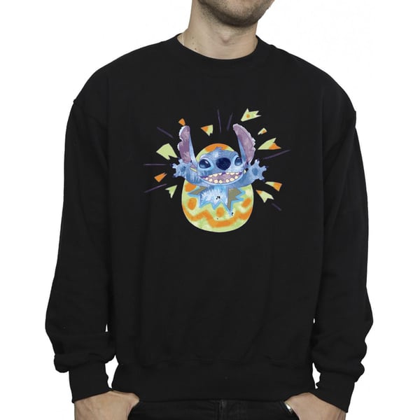 Disney Mens Lilo & Stitch Cracking Egg Sweatshirt