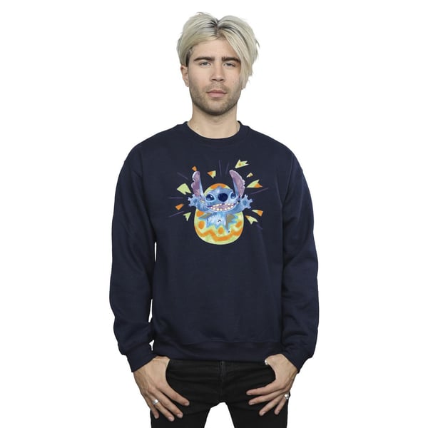 Disney Mens Lilo & Stitch Cracking Egg Sweatshirt