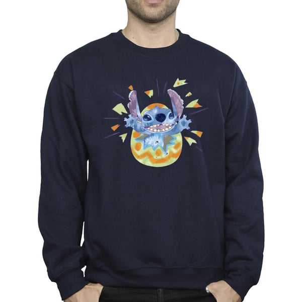 Disney Mens Lilo & Stitch Cracking Egg Sweatshirt