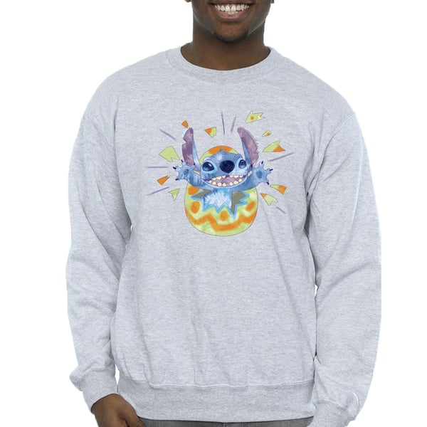 Disney Mens Lilo & Stitch Cracking Egg Sweatshirt