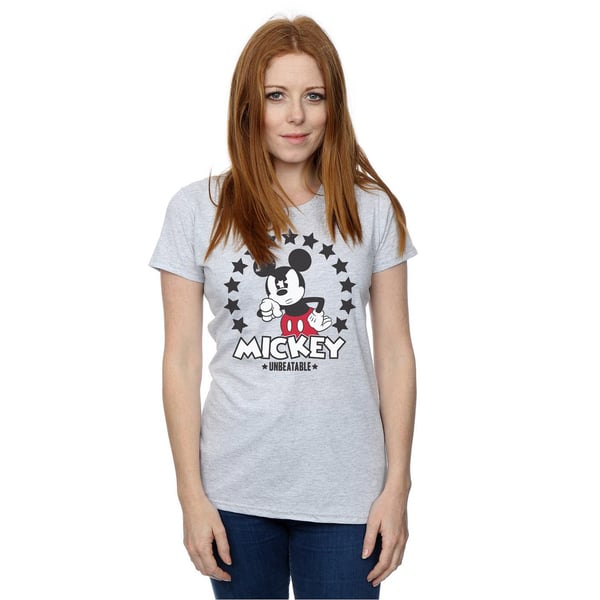 Disney Womens/Ladies Mickey Mouse Unbeatable Cotton T-Shirt