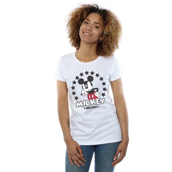 Disney Womens/Ladies Mickey Mouse Unbeatable Cotton T-Shirt