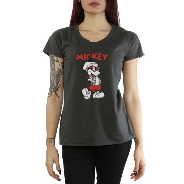 Disney Womens/Ladies Mickey Mouse Hipster Cotton T-Shirt