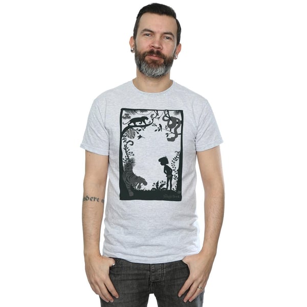 Disney Mens The Jungle Book Silhouette Poster T-Shirt