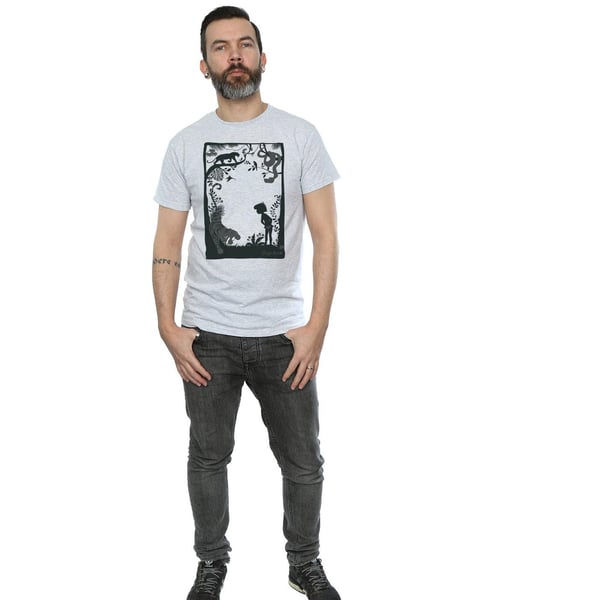 Disney Mens The Jungle Book Silhouette Poster T-Shirt