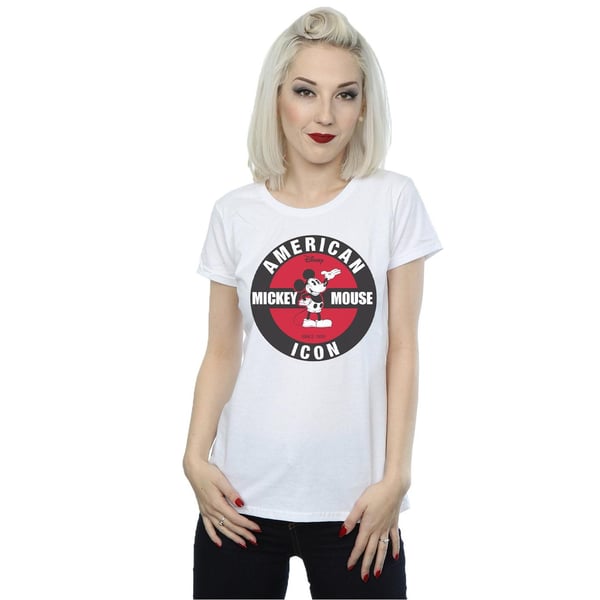 Disney Womens/Ladies Mickey Mouse American Icon Cotton T-Shirt