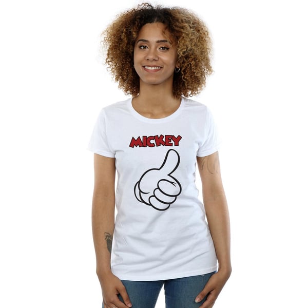 Disney Womens/Ladies Mickey Mouse Thumbs Up Cotton T-Shirt
