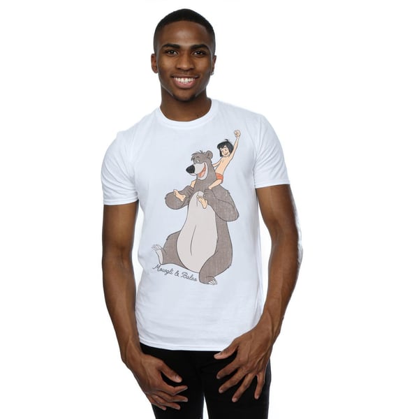 Disney Mens The Jungle Book Classic Mowgli And Baloo T-Shirt