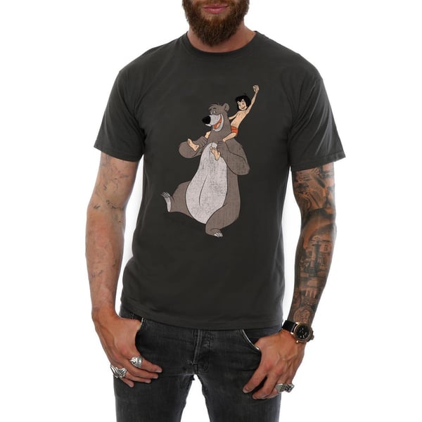Disney Mens The Jungle Book Classic Mowgli And Baloo T-Shirt