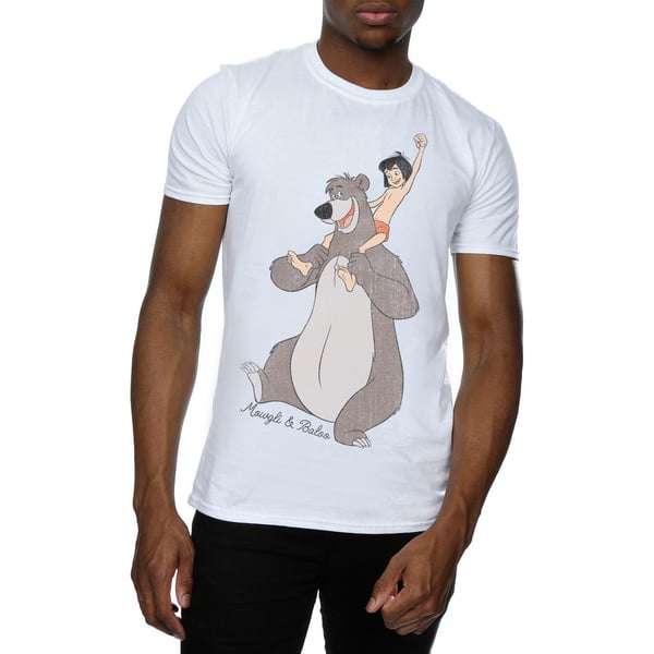 Disney Mens The Jungle Book Classic Mowgli And Baloo T-Shirt