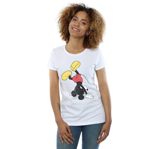 Disney Womens/Ladies Mickey Mouse Upside Down Cotton T-Shirt