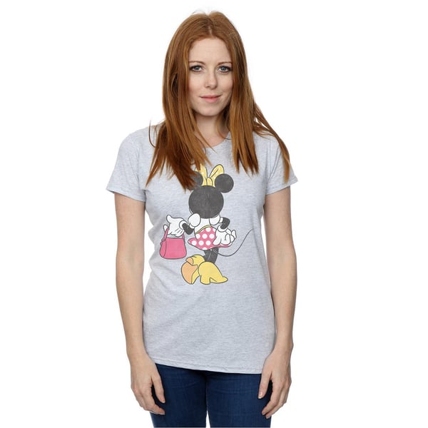 Disney Womens/Ladies Minnie Mouse Back Pose Cotton T-Shirt