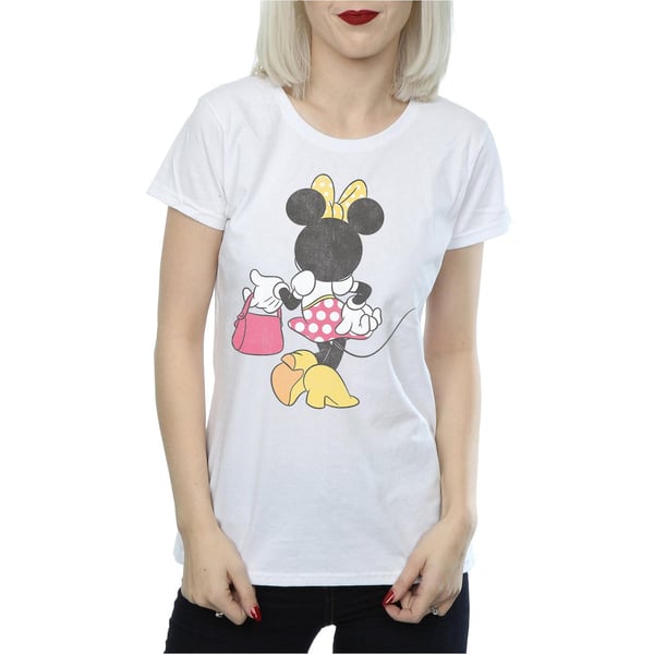 Disney Womens/Ladies Minnie Mouse Back Pose Cotton T-Shirt