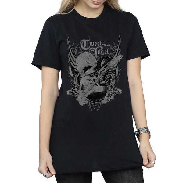 Looney Tunes Womens/Ladies Tweety Pie Rock Cotton Boyfriend T-Shirt