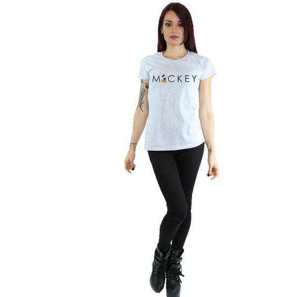 Disney Womens/Ladies Minnie Mouse Kick Letter Cotton T-Shirt
