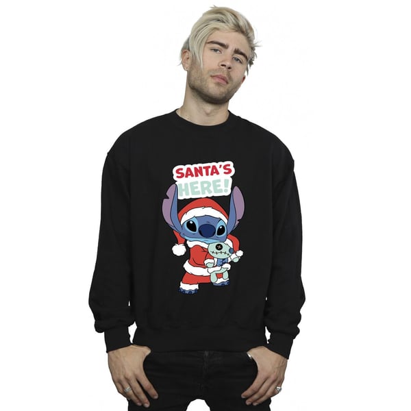 Disney Mens Lilo & Stitch Santa´s Here Sweatshirt