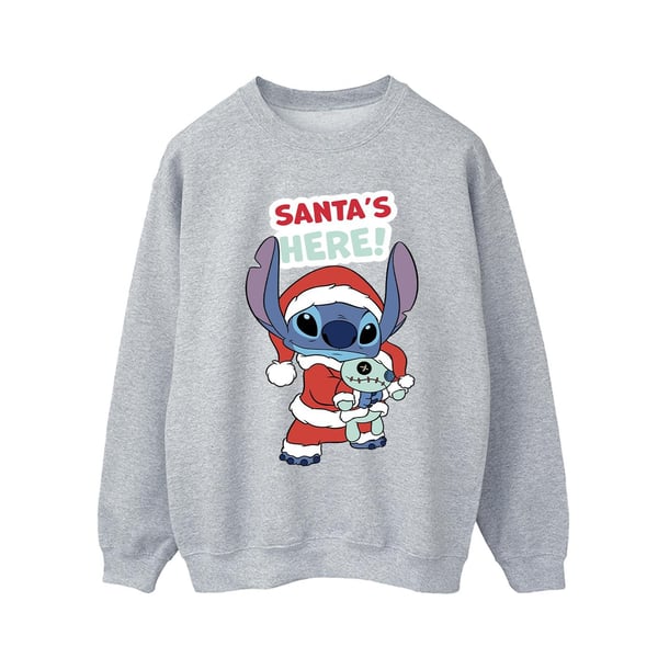Disney Mens Lilo & Stitch Santa´s Here Sweatshirt