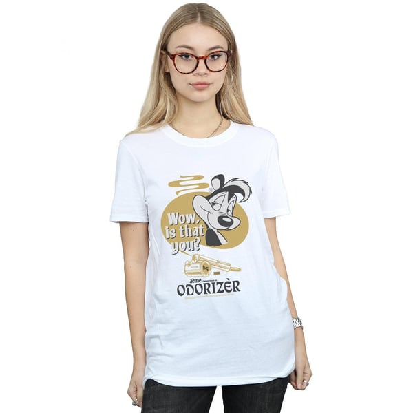 Looney Tunes Womens/Ladies Pepe Le Pew Odorizer Cotton Boyfriend T-Shirt