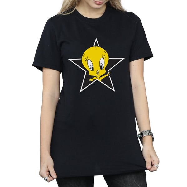 Looney Tunes Womens/Ladies Tweety Pie Star Cotton Boyfriend T-Shirt