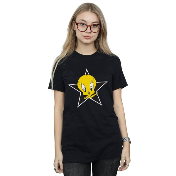 Looney Tunes Womens/Ladies Tweety Pie Star Cotton Boyfriend T-Shirt