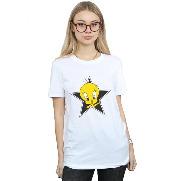 Looney Tunes Womens/Ladies Tweety Pie Star Cotton Boyfriend T-Shirt