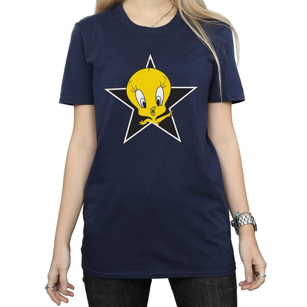 Looney Tunes Womens/Ladies Tweety Pie Star Cotton Boyfriend T-Shirt