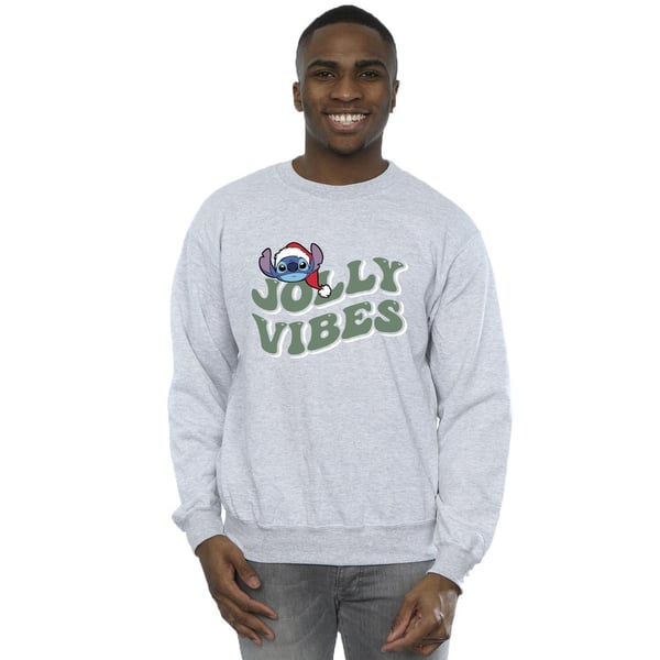 Disney Mens Lilo & Stitch Jolly Chilling Vibes Sweatshirt