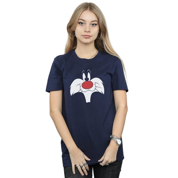Looney Tunes Womens/Ladies Sylvester Big Face Cotton Boyfriend T-Shirt