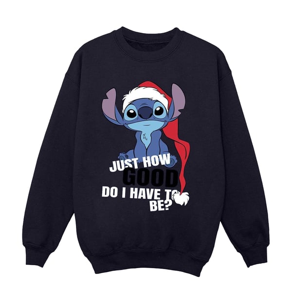 Disney Mens Lilo & Stitch Just How Good Sweatshirt
