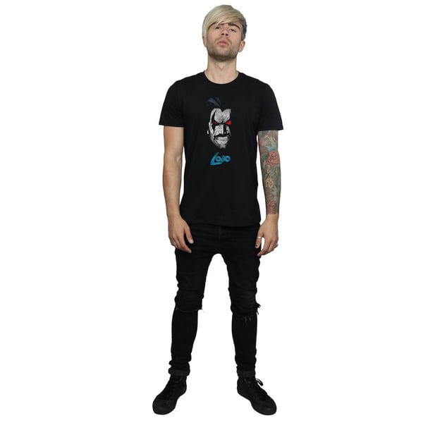 DC Comics Mens Lobo Face T-Shirt