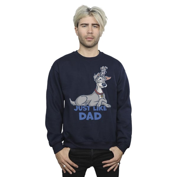 Disney Mens Lady And The Tramp Just Like Dad Sweatshirt