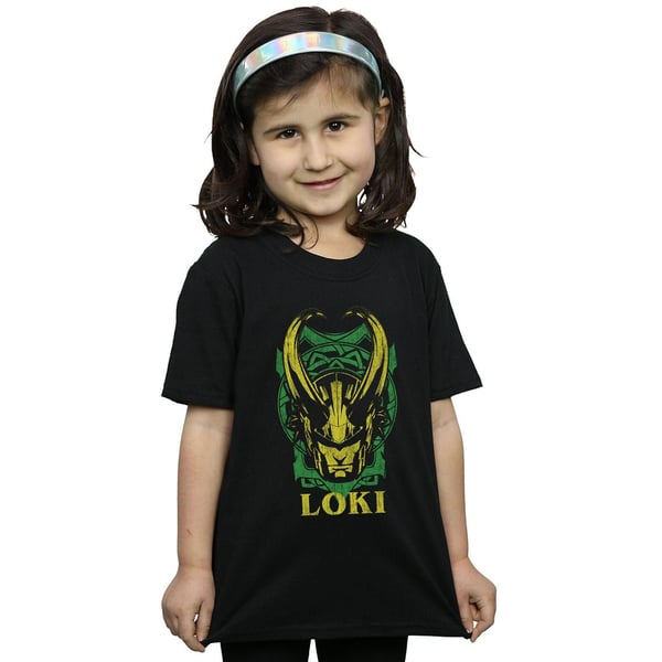 Marvel Girls Loki Badge Cotton T-Shirt