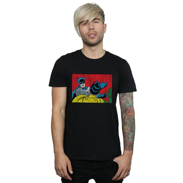 DC Comics Mens Batman Robin Slap T-Shirt