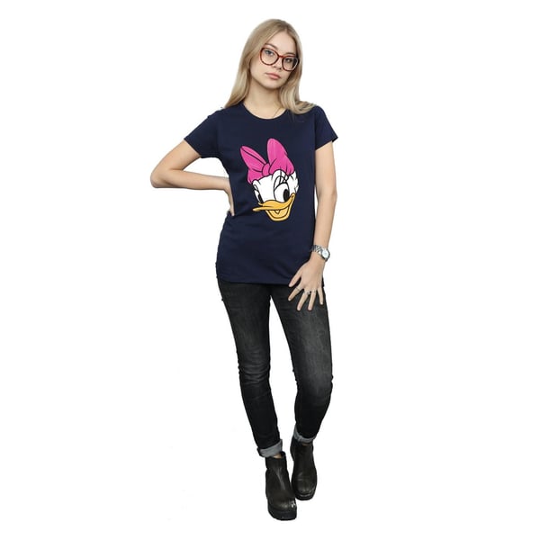 Disney Womens/Ladies Daisy Duck Head Painted Cotton T-Shirt
