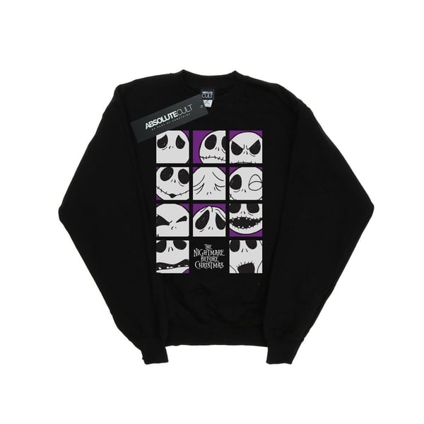Disney Womens/Ladies Nightmare Before Christmas Many Faces Of Jack Squares Sweatshirt