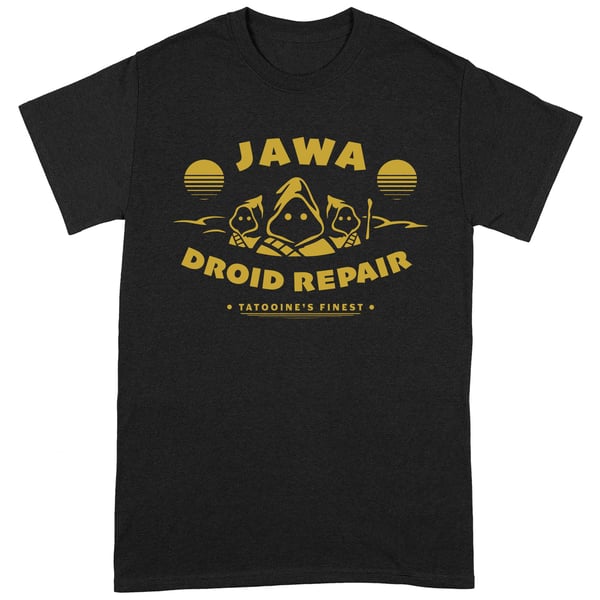 Star Wars Unisex T-shirt til voksne med Jawa-reparation af droider