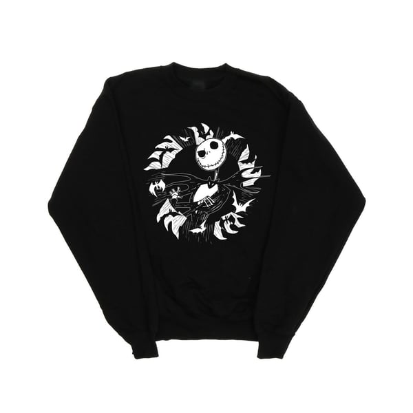 Disney Womens/Ladies Nightmare Before Christmas Jack Bat Circle Sweatshirt
