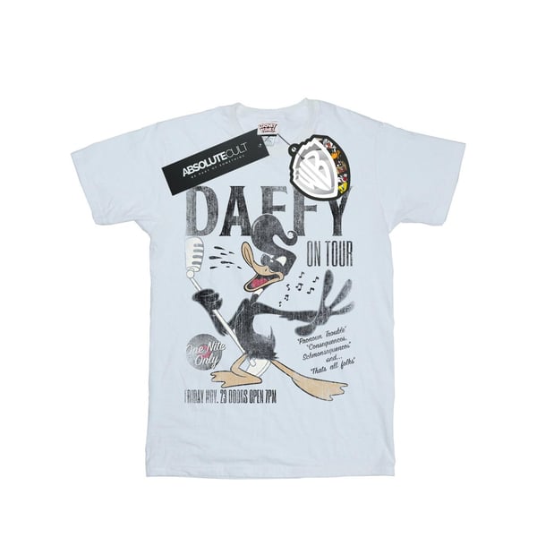 Looney Tunes Womens/Ladies Daffy Duck Concert Cotton Boyfriend T-Shirt