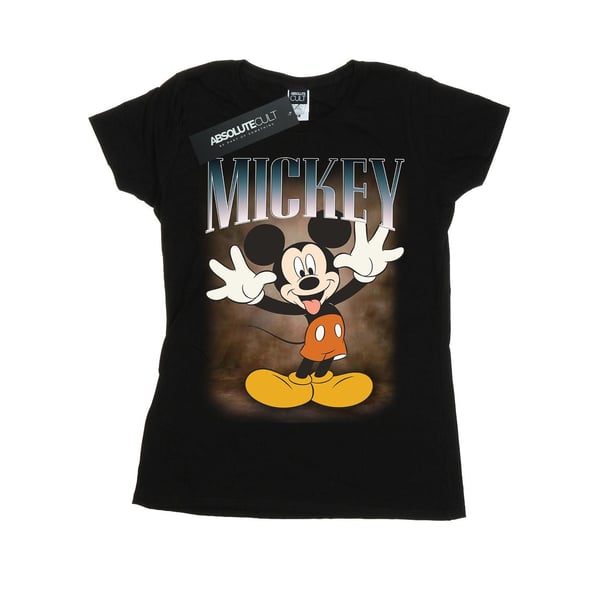 Disney Womens/Ladies Mickey Mouse Tongue Montage Cotton T-Shirt