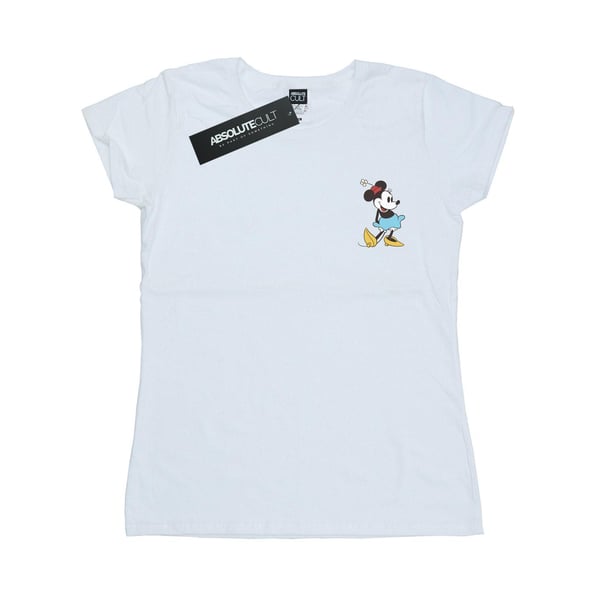 Disney Womens/Ladies Minnie Mouse Kick Chest Cotton T-Shirt