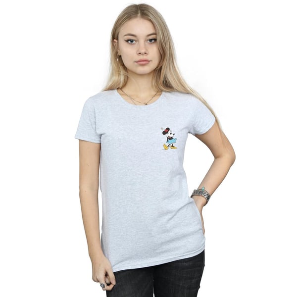 Disney Womens/Ladies Minnie Mouse Kick Chest Cotton T-Shirt