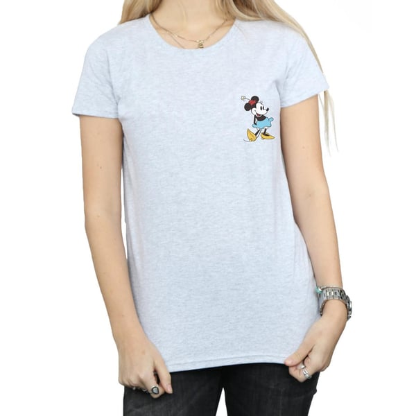 Disney Womens/Ladies Minnie Mouse Kick Chest Cotton T-Shirt