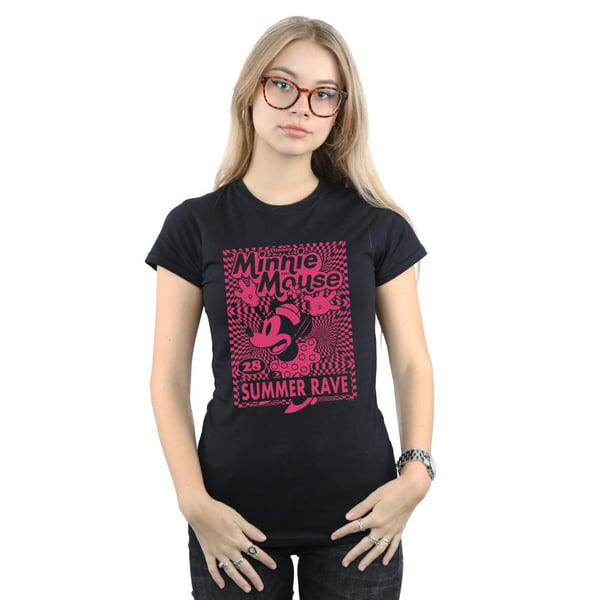Disney Womens/Ladies Minnie Mouse Summer Party Cotton T-Shirt