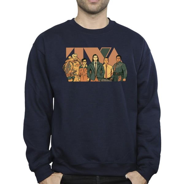 Marvel Mens Loki TVA Group -collegepaita