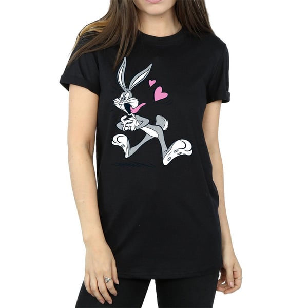 Looney Tunes Womens/Ladies Bugs Bunny In Love Cotton Boyfriend T-Shirt