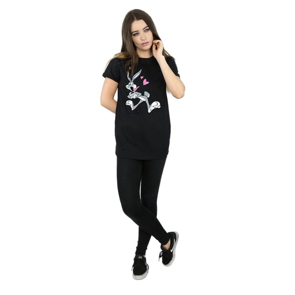 Looney Tunes Womens/Ladies Bugs Bunny In Love Cotton Boyfriend T-Shirt