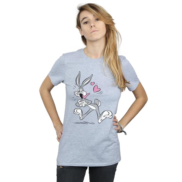 Looney Tunes Womens/Ladies Bugs Bunny In Love Cotton Boyfriend T-Shirt