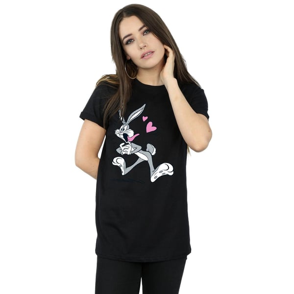 Looney Tunes Womens/Ladies Bugs Bunny In Love Cotton Boyfriend T-Shirt