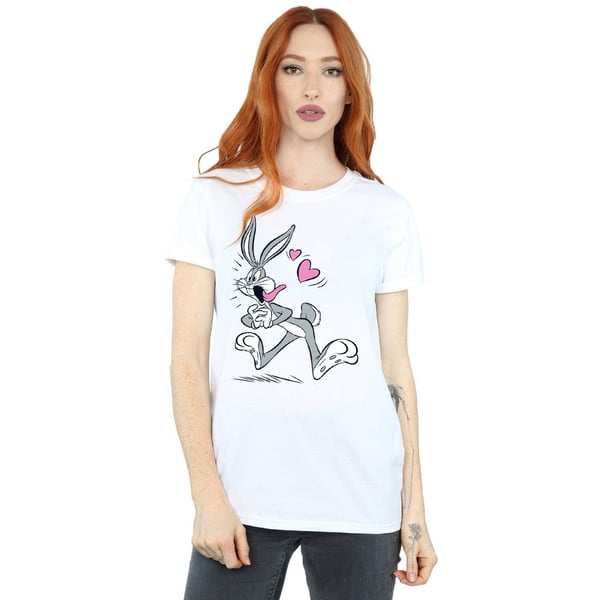 Looney Tunes Womens/Ladies Bugs Bunny In Love Cotton Boyfriend T-Shirt