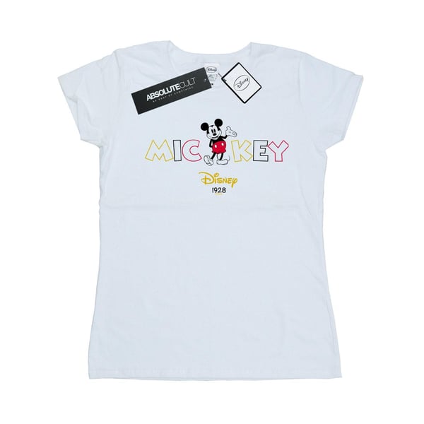 Disney Womens/Ladies Mickey Mouse 1928 Cotton T-Shirt